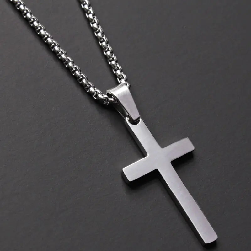 Classic Cross Men’s Necklace Luvikno