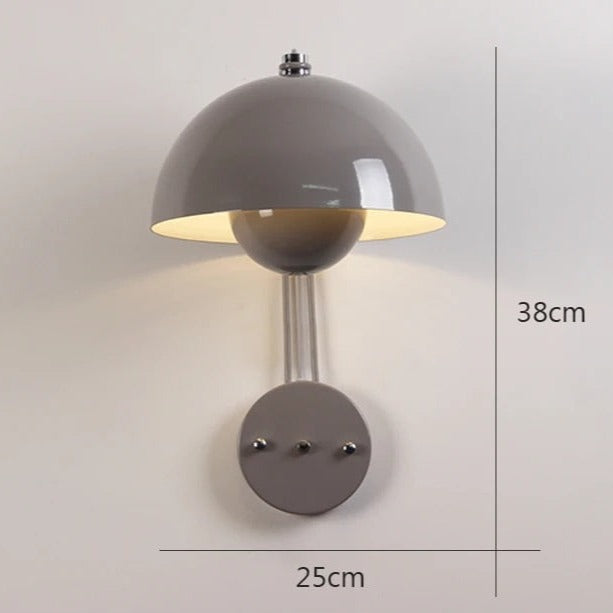 Moderne LED vegglampe med sopp | Stilig nattlys for soverom og stuer | Luvikno