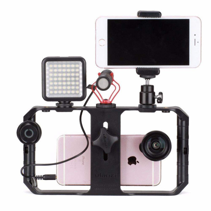 VideoGrip Smartphone Stabilizer – Profesjonell Film Bur med Kaldt Skofeste | Luvikno
