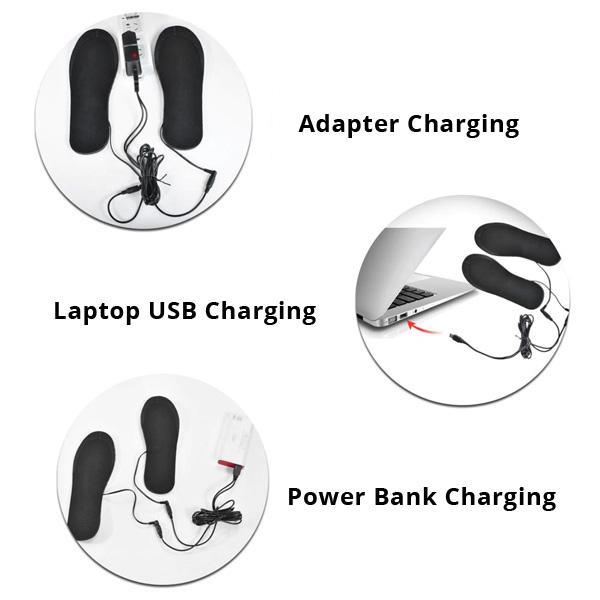USB Oppvarmede Såler Fotvarmer (1 Par) | Luvikno
