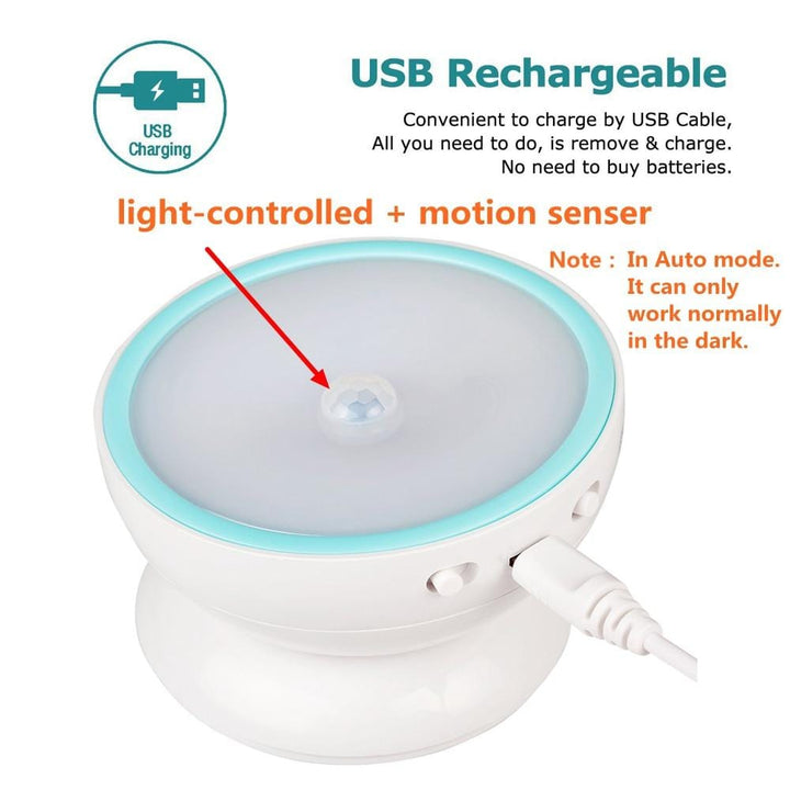 360 Magnetisk LED Bevegelsessensor Lys | Luvikno