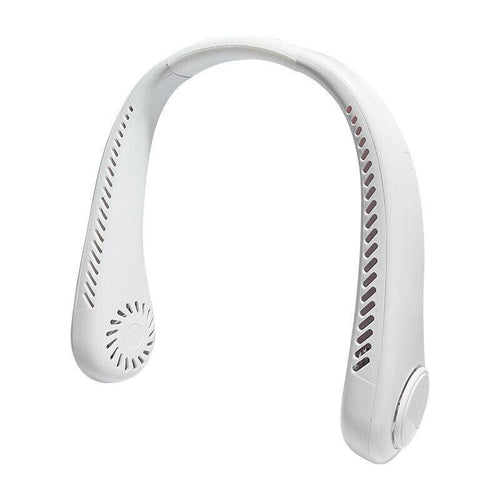 Best Neck Fan UK - Bærbar Nakkevifte Mini USB Oppladbar Faul Nakkerem Bladeless Kjøler | Luvikno