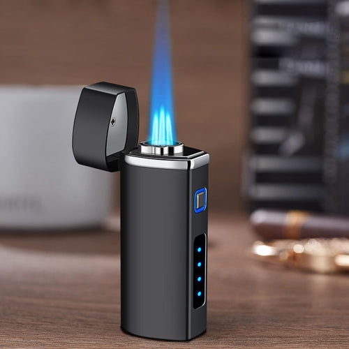 Triple Flame Vindfrakk USB-lading Jet Lighter | Luvikno