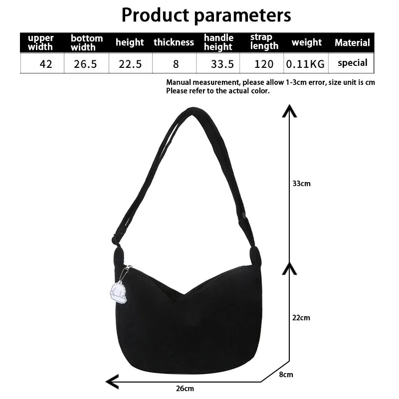 Cordura skuldervesker for kvinner Luvikno