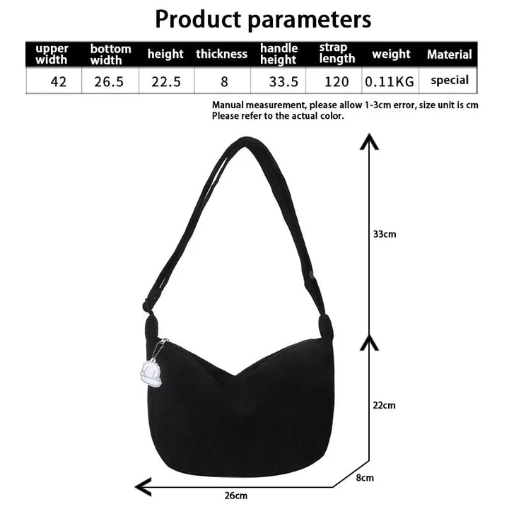 Cordura skuldervesker for kvinner Luvikno