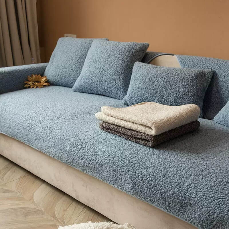 Ultrasoft Teddy Fleece Varm Non-Slip Sofa Deksel 90x160 cm | Luvikno