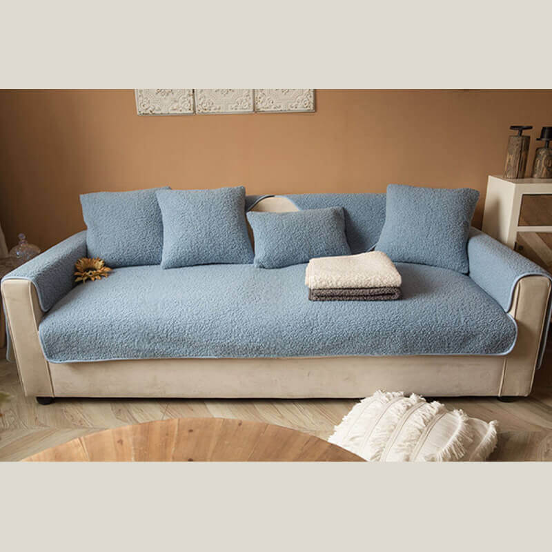 Ultrasoft Teddy Fleece Varm Non-Slip Sofa Deksel 90x160 cm | Luvikno