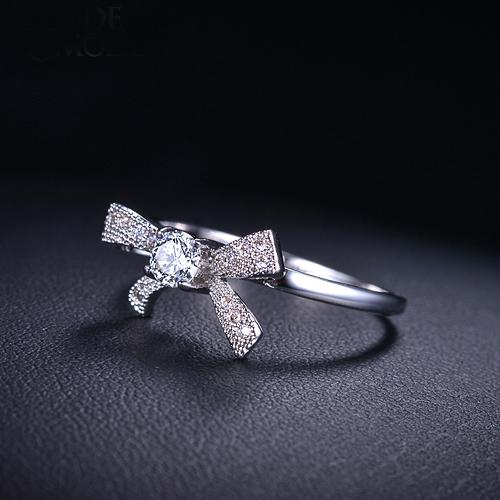 Swiss Crystal Bow Ring | Luvikno