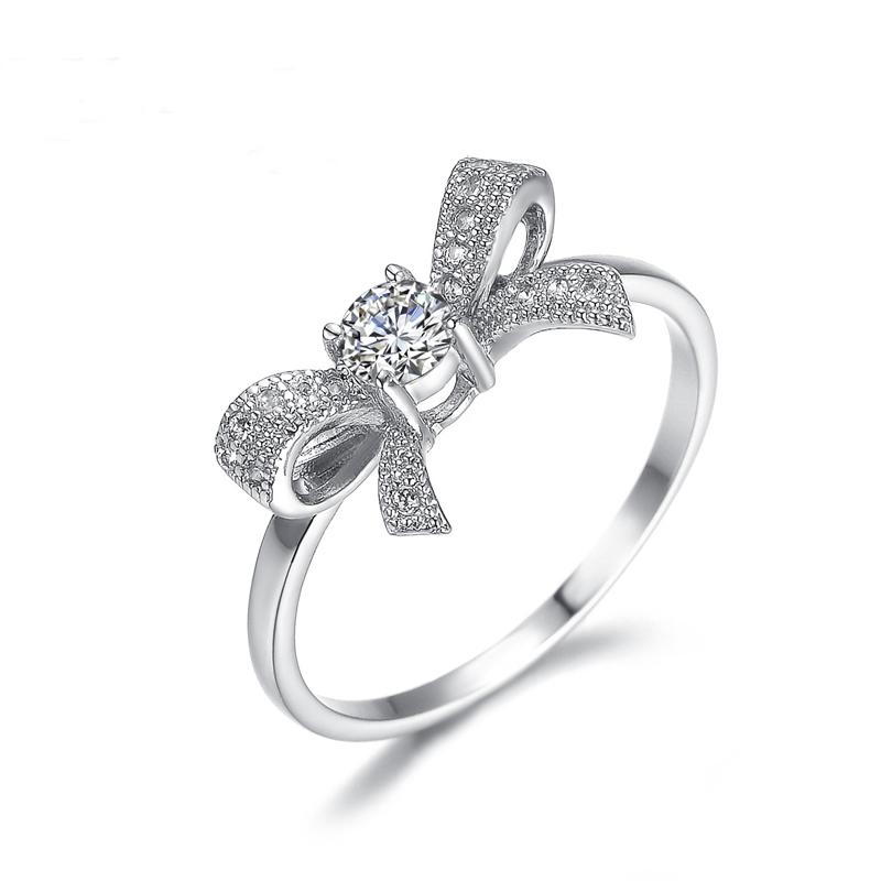 Swiss Crystal Bow Ring | Luvikno