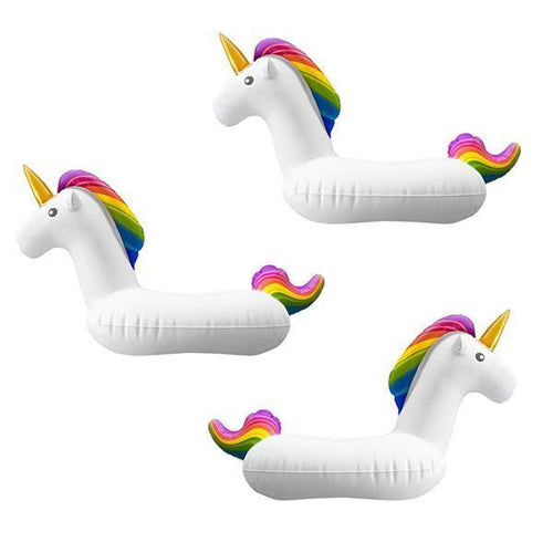 Unicorn Drikkefloats (Sett av 3) | Luvikno