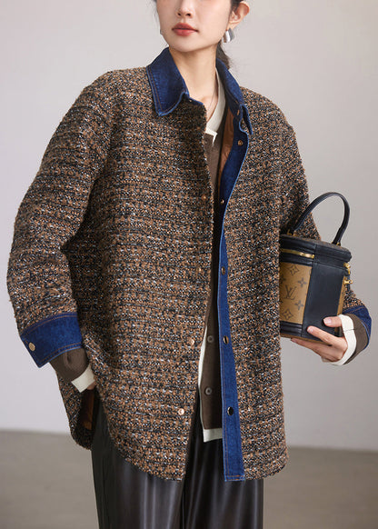 Luvik | Café Peter Pan Kauluspaita Napitus Patchwork Puuvilla Takit