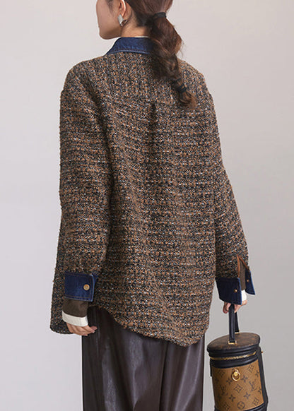 Luvik | Café Peter Pan Kauluspaita Napitus Patchwork Puuvilla Takit