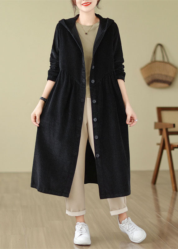 Luvik | Mûre Patchwork Pli Napp SamettStrikk Hette-Trenchcoats