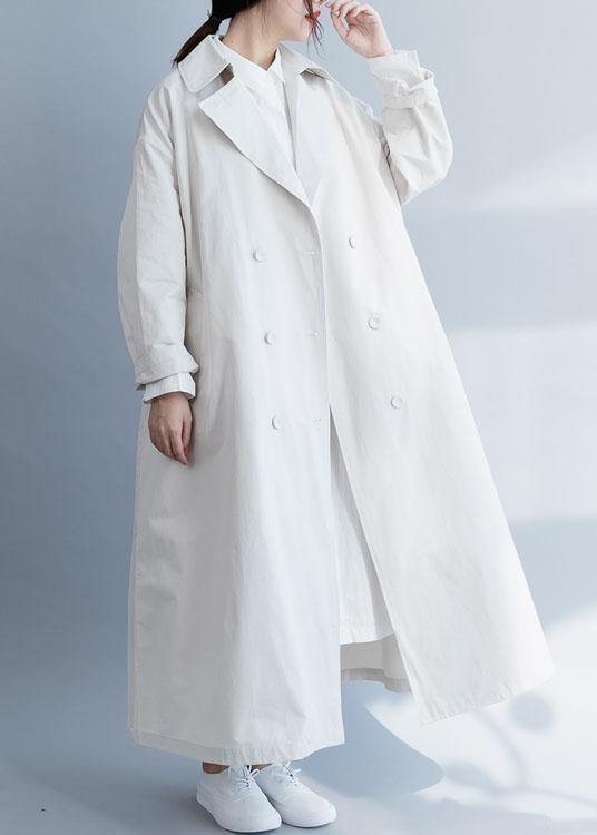 Luvik | beige tunika hieno kuvio inspiraatio kaulus lovi kaksoisrinta takit naisille