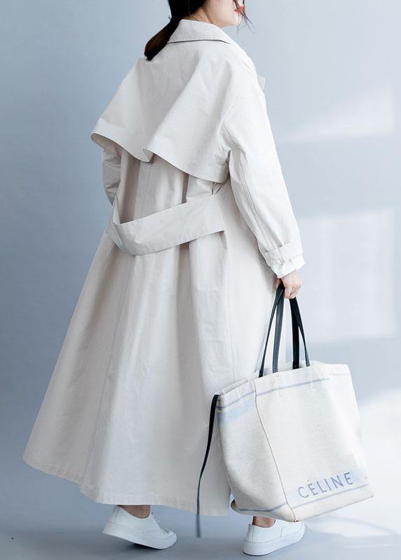 Luvik | beige tunika hieno kuvio inspiraatio kaulus lovi kaksoisrinta takit naisille