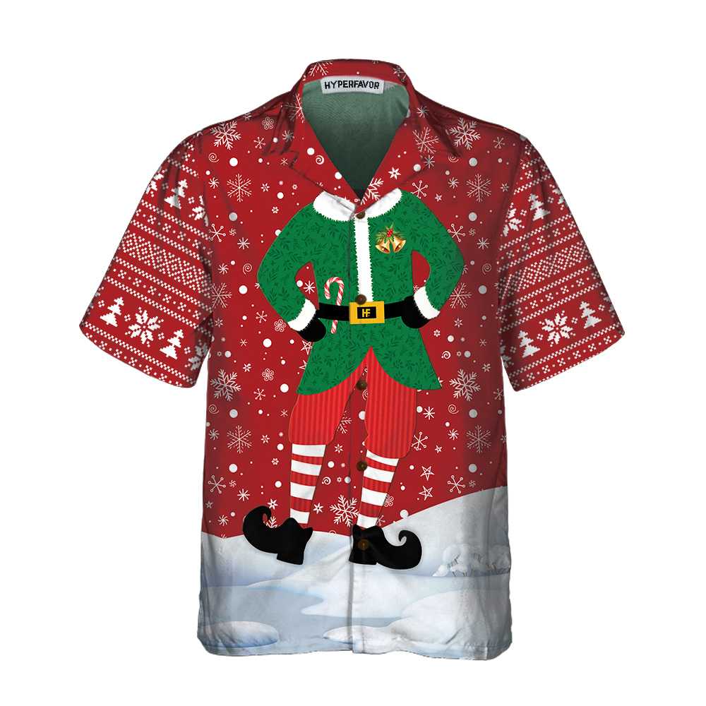 Luvik | Unik julesalgsjulealv Hawaiian-skjorte, Morsom julesalgs skjorte, Beste julegaveidé