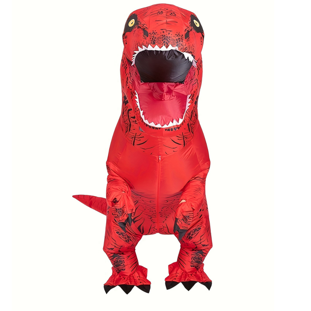 DinoBlast Oppblåsbar T-Rex Kostyme – Gigantisk Unisex Drakt | Luvikno