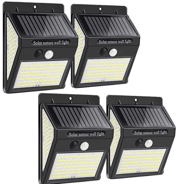 Bevegelsessensor Solcelledrevet 100 Led Lys | Luvikno