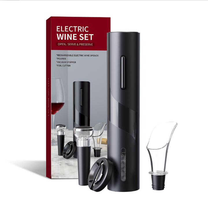 EasyPour | Forbedre din vinopplevelse (Incl. vinpropp, vinhelse, folieklipper) | Luvikno