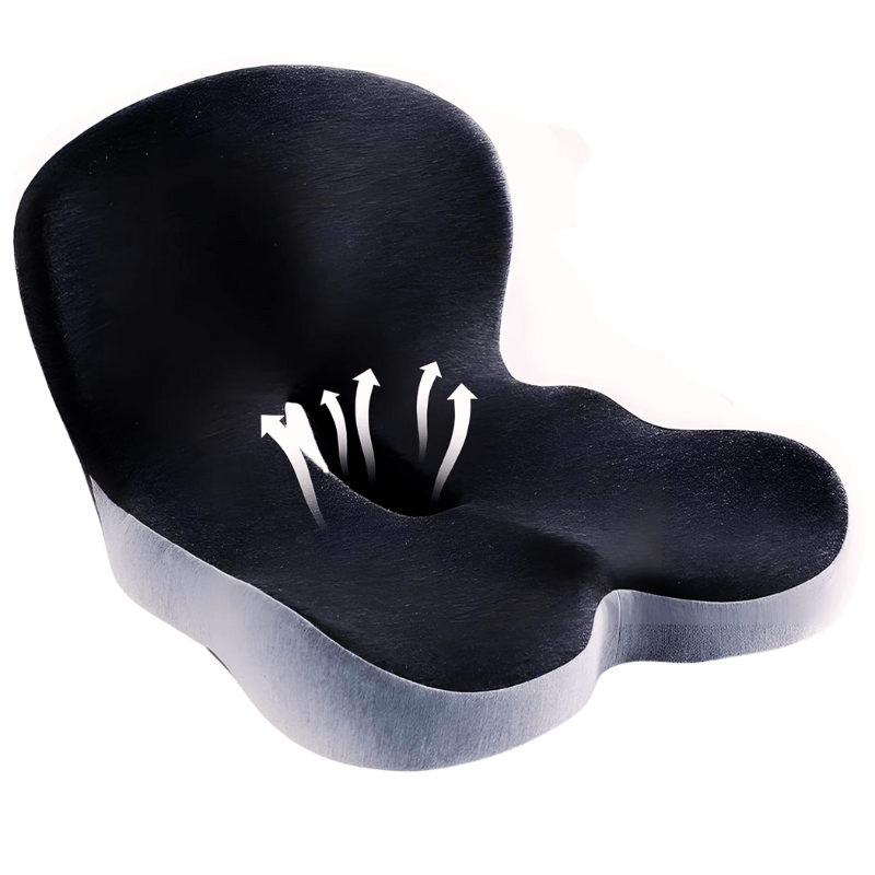 Luvikno | ErgoComfort Setepute – Ergonomisk Minne Skumpute for Ryggstøtte og Komfort