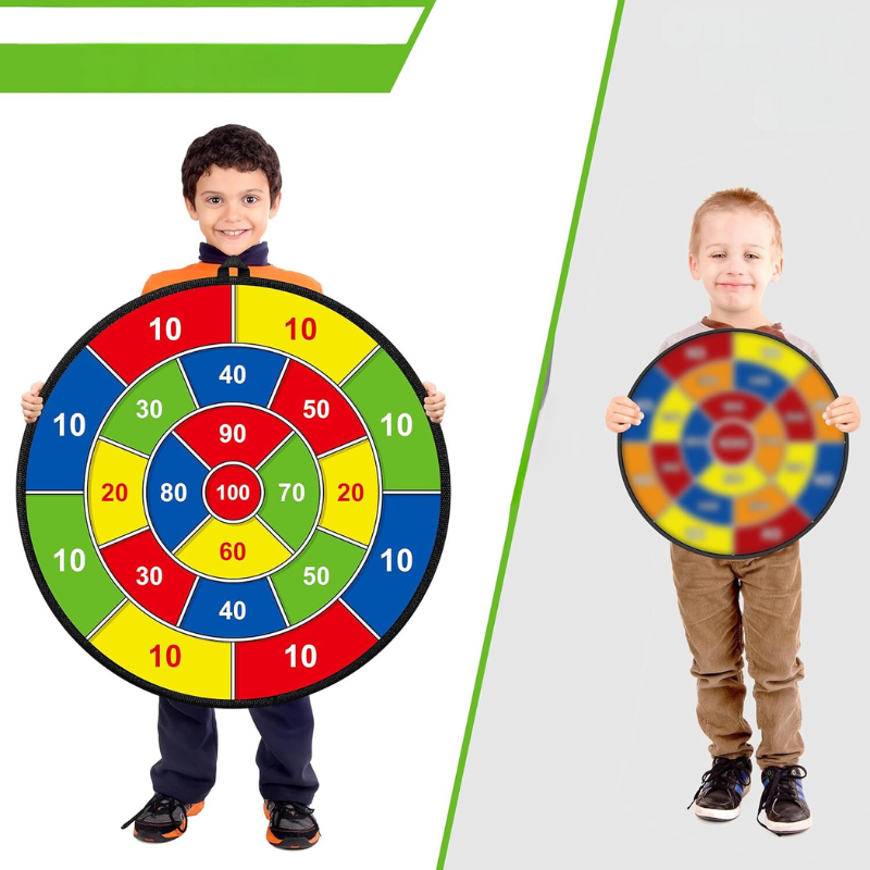 PlayTarget – Stort Barndartbrett med Klibende Darts Luvikno