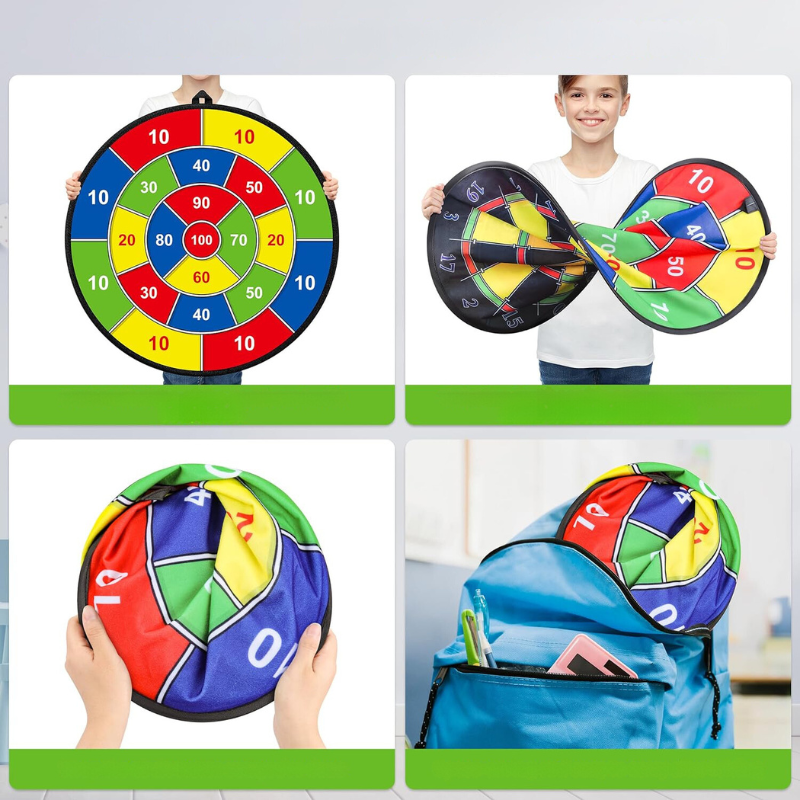 PlayTarget – Stort Barndartbrett med Klibende Darts Luvikno