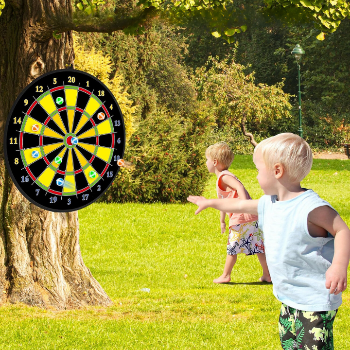 PlayTarget – Stort Barndartbrett med Klibende Darts Luvikno