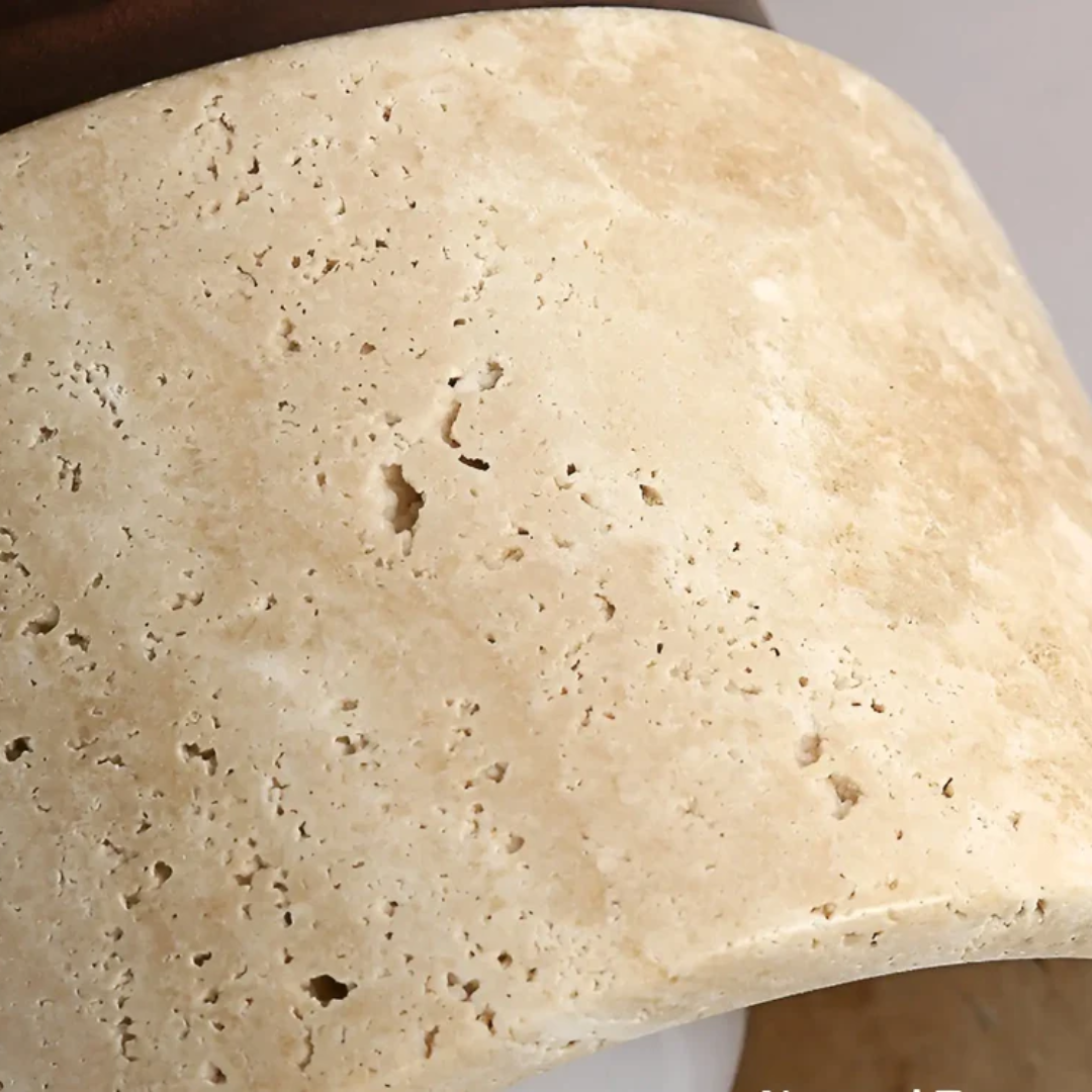 Wabi Sabi Gul Marmor Japansk Taklampe - TranquilStone | Luvikno