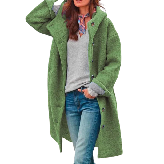 Luvik | Syystakki - Kevyt Lämmin - Puuvillasekoitus - Tyylikäs Leikkaus Napituskampaus