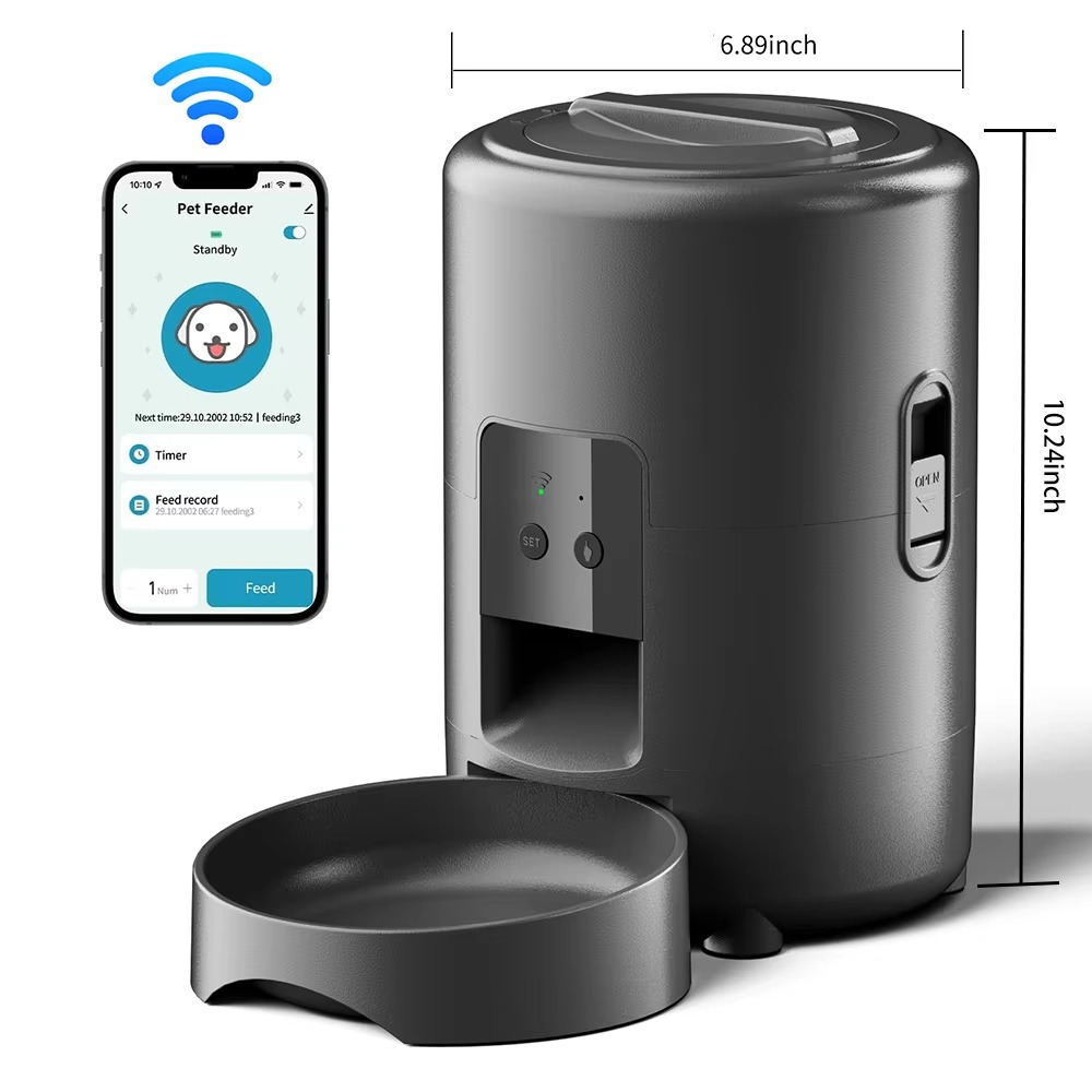 Smart 68oz Automatisk Kjæledyrfôringssystem med Kamera & WiFi Kontroll Luvikno