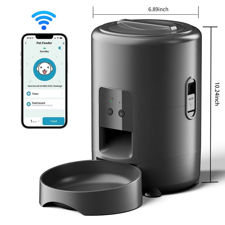 Smart 68oz Automatisk Kjæledyrfôringssystem med Kamera & WiFi Kontroll Luvikno