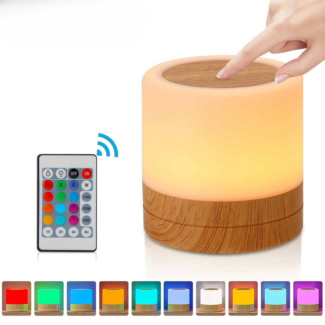 LightAura - RGB Berøringsbordlampe med Fjernkontroll Luvikno