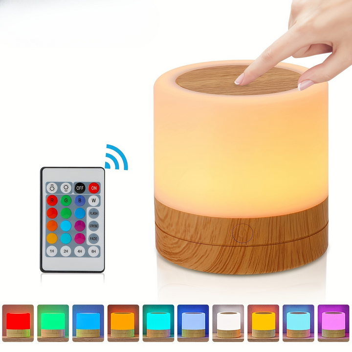 LightAura - RGB Berøringsbordlampe med Fjernkontroll Luvikno