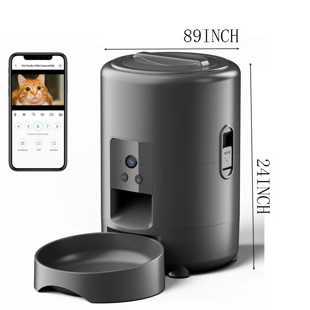 Smart 68oz Automatisk Kjæledyrfôringssystem med Kamera & WiFi Kontroll Luvikno