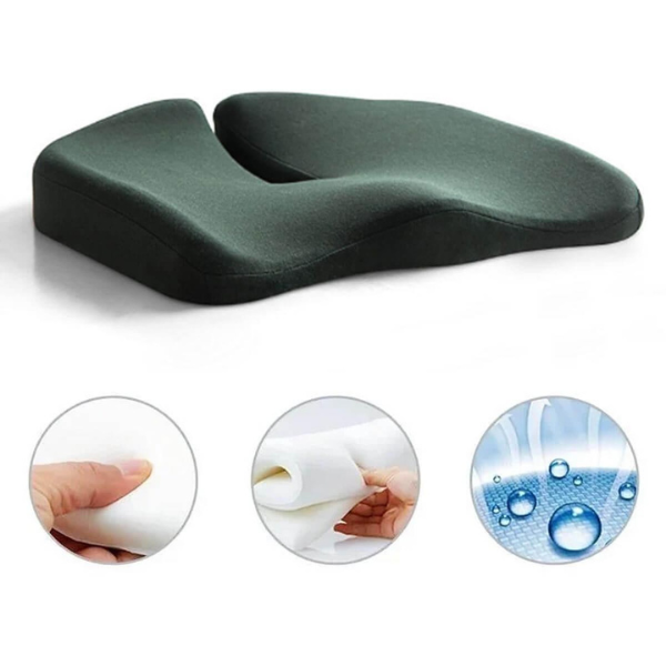 ErgoRelief Seteklem - Ergonomisk Minne Skum Klem for Rygg og Haleben | Luvikno