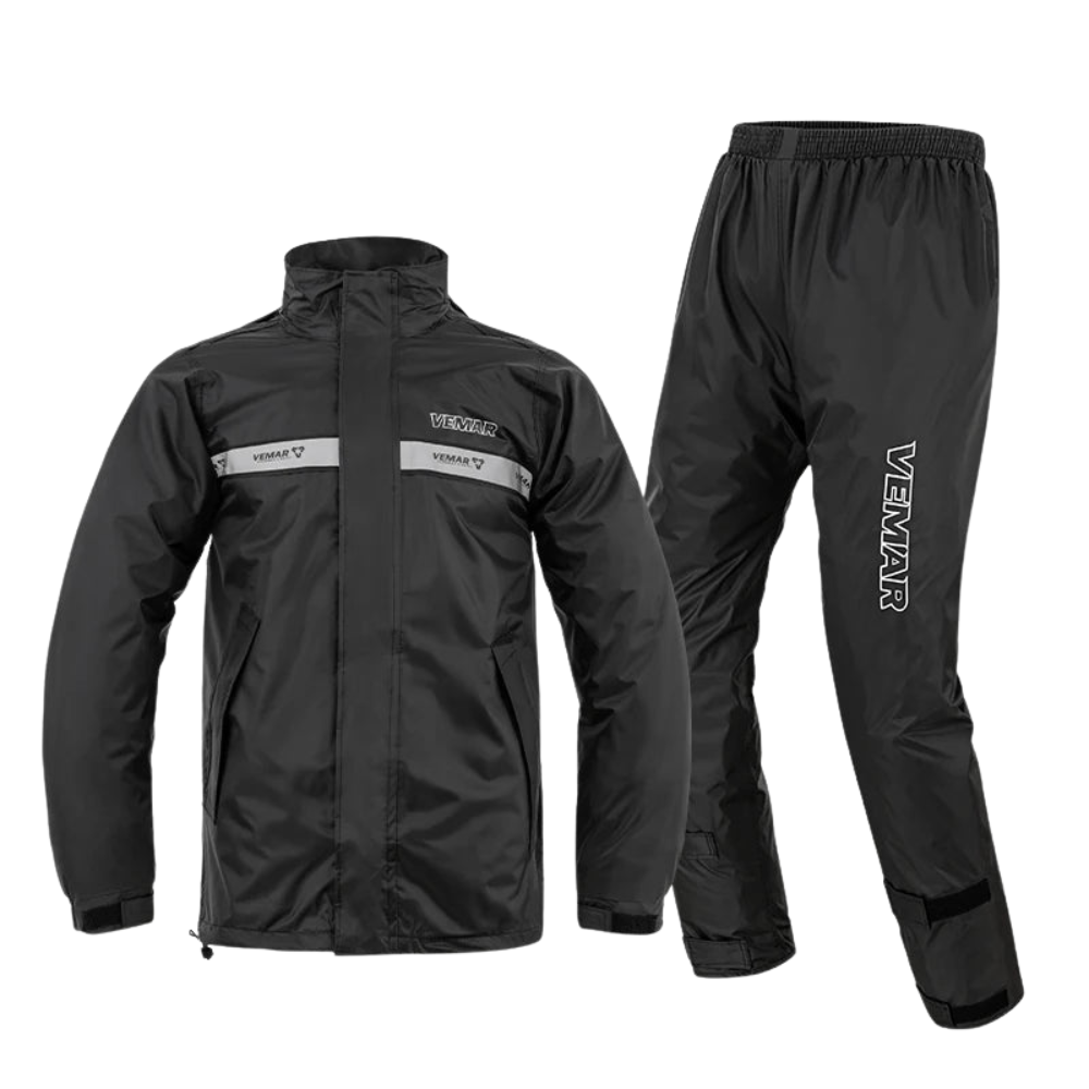 Luvik | Unisex vettä pitävä moottoripyörä sadepuku hupulla