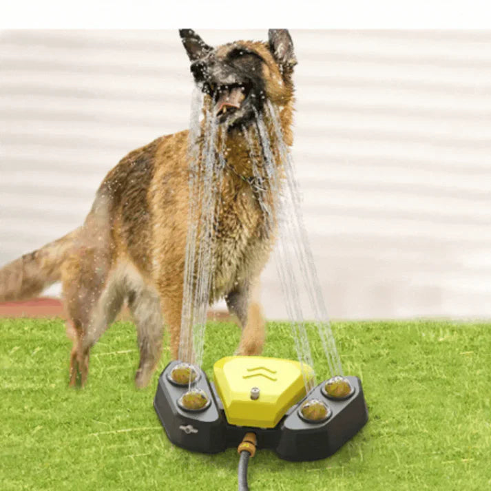 Multifunksjonell hundesprinkler med drikkefontene Luvikno