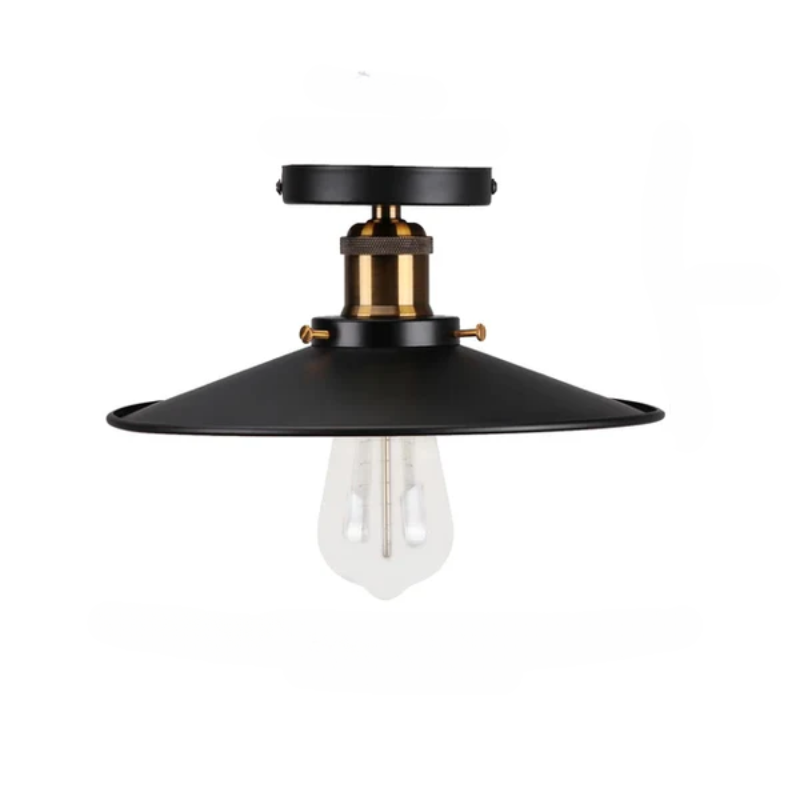 Vintage taklampe i industriell stil, metallampe for stue eller soverom, LED-kompatibel | Luvikno