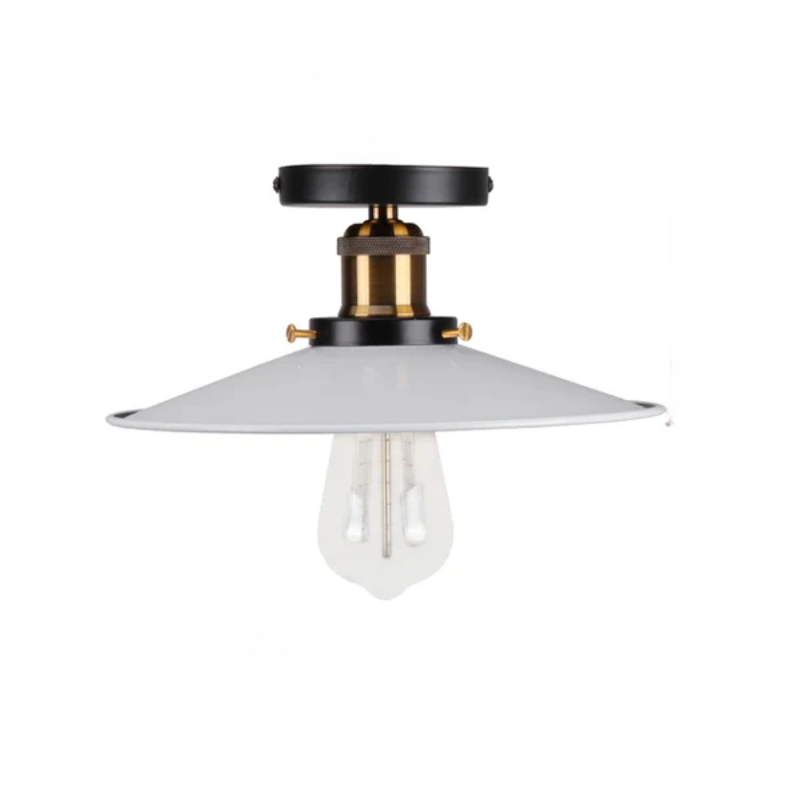 Vintage taklampe i industriell stil, metallampe for stue eller soverom, LED-kompatibel | Luvikno