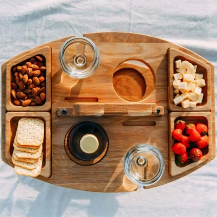 WineFold Bord - Elegant Tresammenleggbord for Vin Luvikno