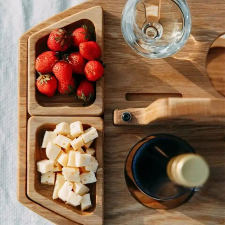 WineFold Bord - Elegant Tresammenleggbord for Vin Luvikno