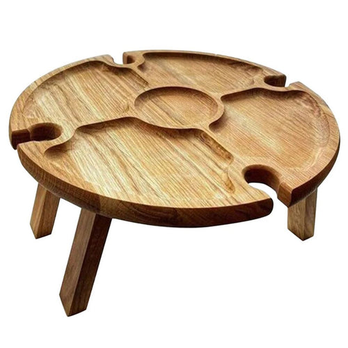 CheeseBoard Delights – Stylish Wooden Picnic Accessory Luvikno