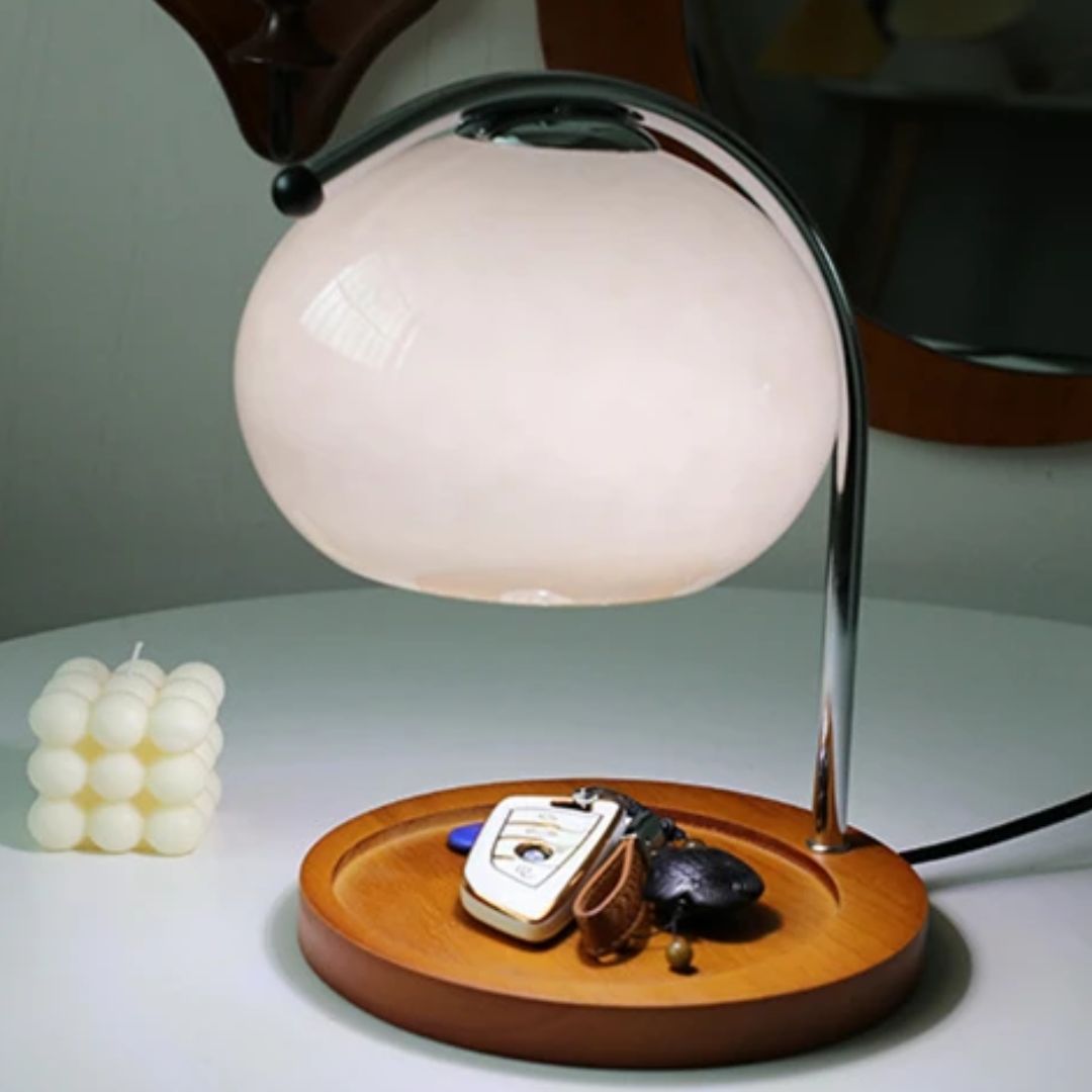 Alyssa Retro Glass Table Lamp | Luvikno