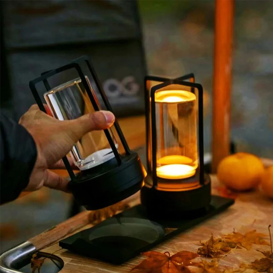 Clary LED Trådløs Retro Metall Bar Skrivebord Lampe | Luvikno