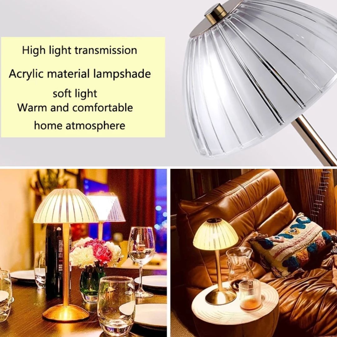 Karina GlowDesk – Retro Oppladbar Skrivebordslampe Luvikno