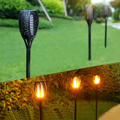 Hagefakkel LED-belysning - SolarFlame | Luvikno
