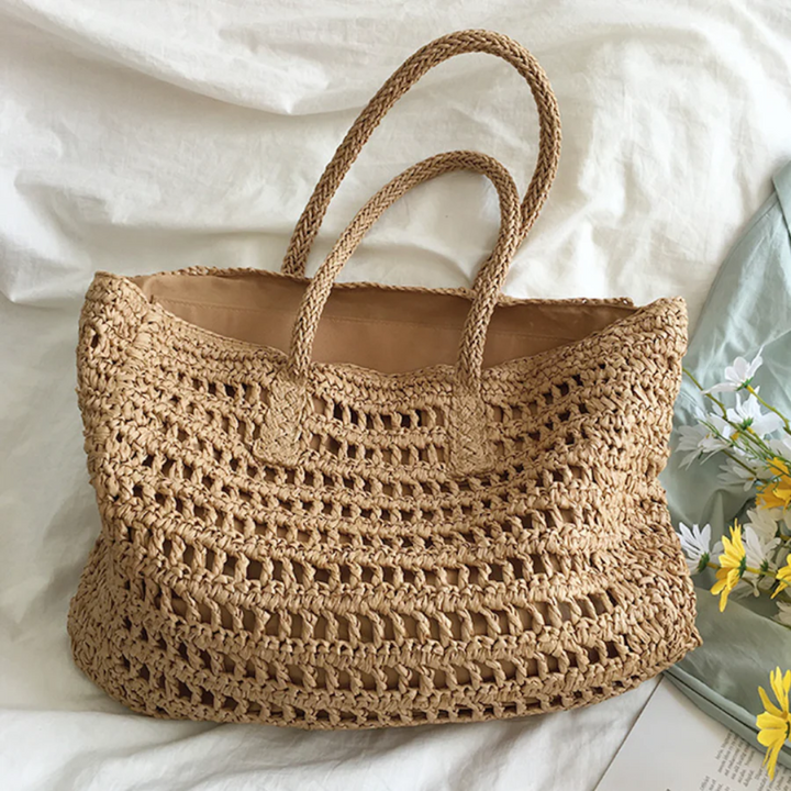 Stylish Woven Handbag for Women - BreezeTote | Luvikno