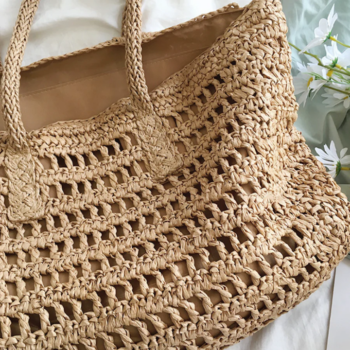 Stylish Woven Handbag for Women - BreezeTote | Luvikno