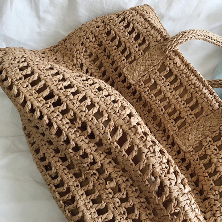 Stylish Woven Handbag for Women - BreezeTote | Luvikno
