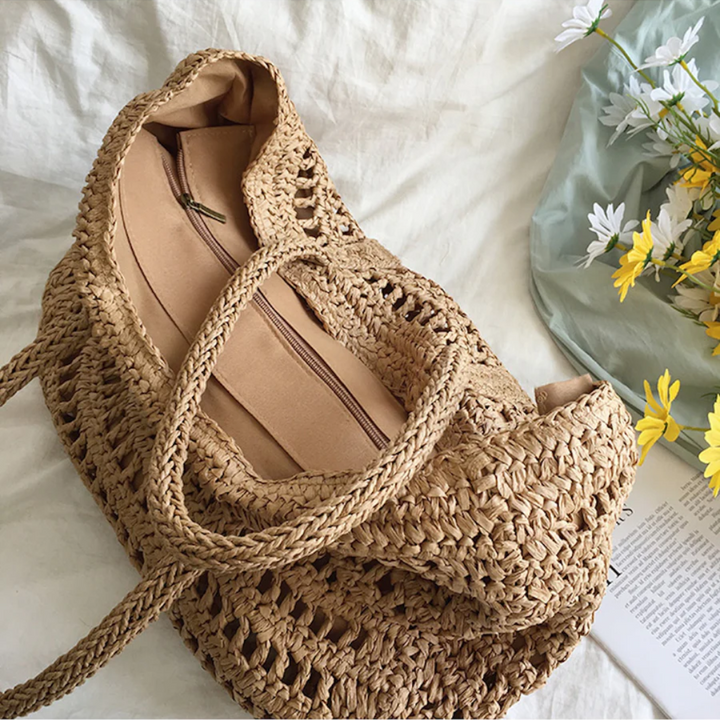 Stylish Woven Handbag for Women - BreezeTote | Luvikno